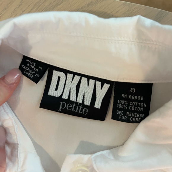 White DKNY Button Up - Picture 3 of 5